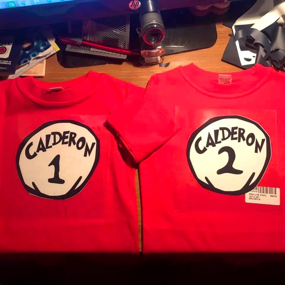 Personalized, family name, thing, one thing, two etc. etc. shirts